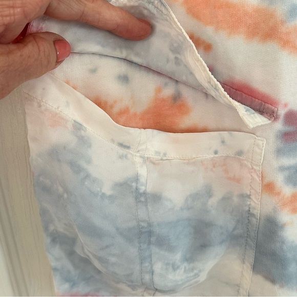 Young Fabulous & Broke Tie Dye Joggers Athleisure Boho Hippie Pink Blue Size Med - Picture 4 of 15